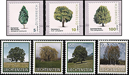 小さな樹木切手─オーストリア他